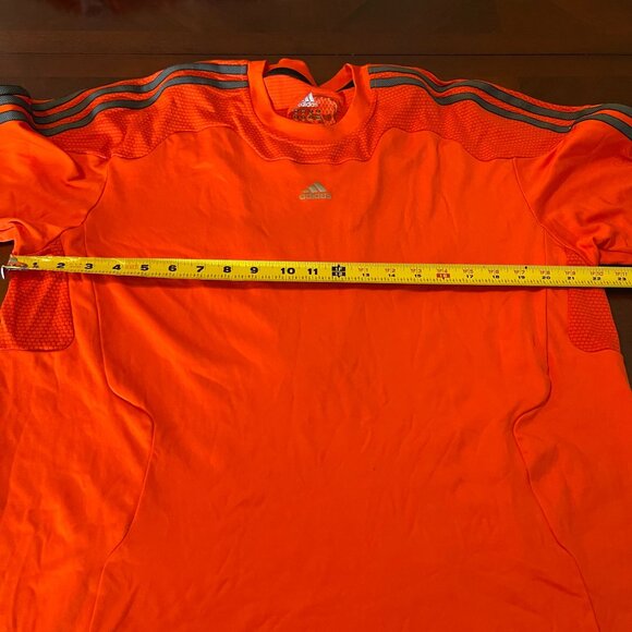 Adidas ClimaCool Orange Skull Design Mens XL Sports T-Shirt  athletic wear read - Picture 12 of 13